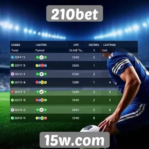 Comparação das odds oferecidas no 210bet